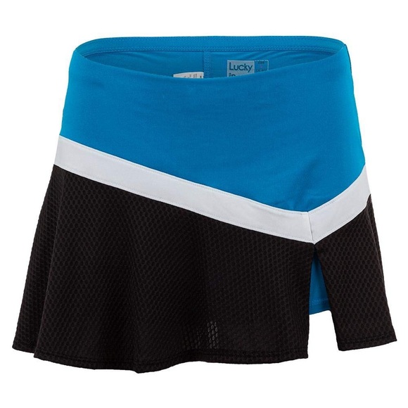 LUCKY IN LOVE  Future Retro Victory Skirt - Paradise Blue Tennis Pickleball - Picture 1 of 7